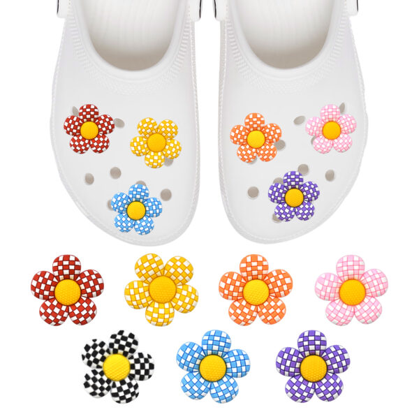Przypinki do Crocs Flowers kwiaty - zestaw 7 sztuk