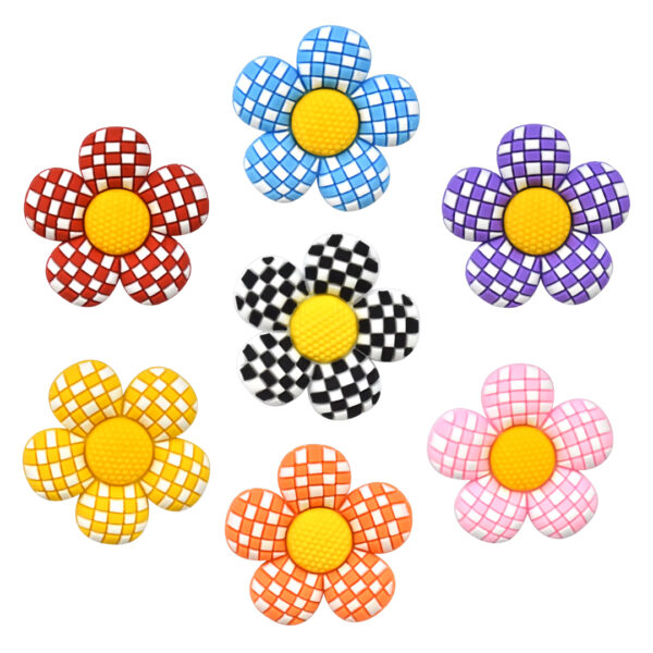 Przypinki do Crocs Flowers kwiaty - zestaw 7 sztuk - obrazek 3