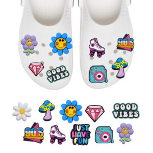 Przypinki do Crocs retro summer - zestaw 10 sztuk