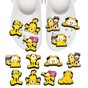 Przypinki do Crocs Garfield - zestaw 8 sztuk