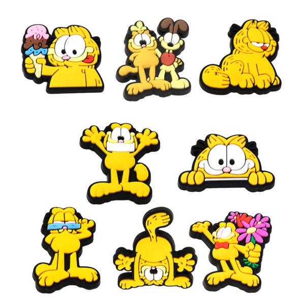 Przypinki do Crocs Garfield - zestaw 8 sztuk - obrazek 3