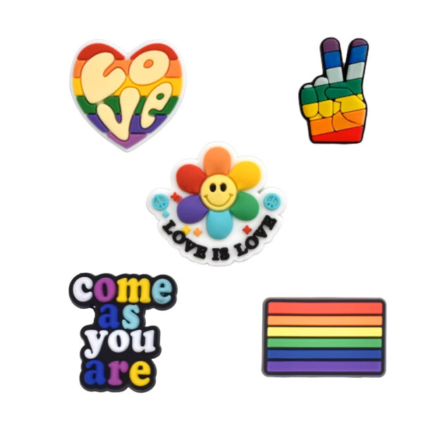 Przypinki do Crocs LGBT Pride - zestaw 5 sztuk - obrazek 3