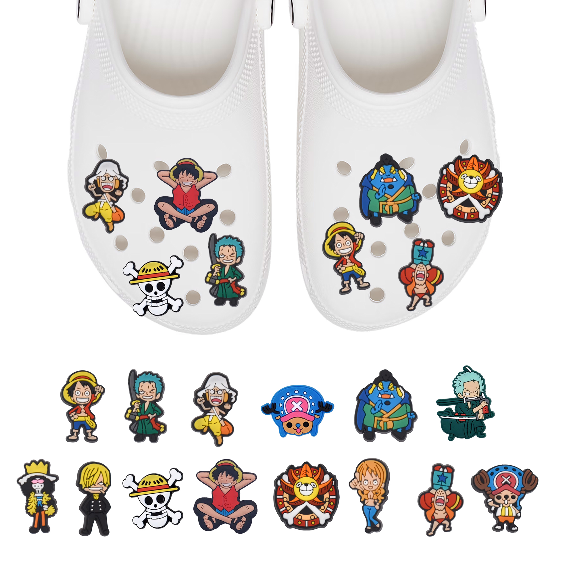 Przypinki do Crocs One Piece - zestaw 14 sztuk