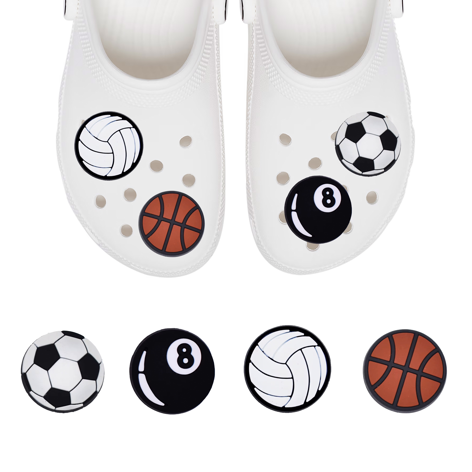 Przypinki do Crocs Sport - zestaw 4 sztuk