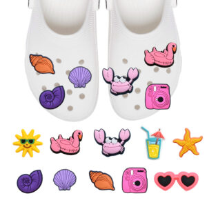 Przypinki do Crocs beach summer - zestaw 10 sztuk