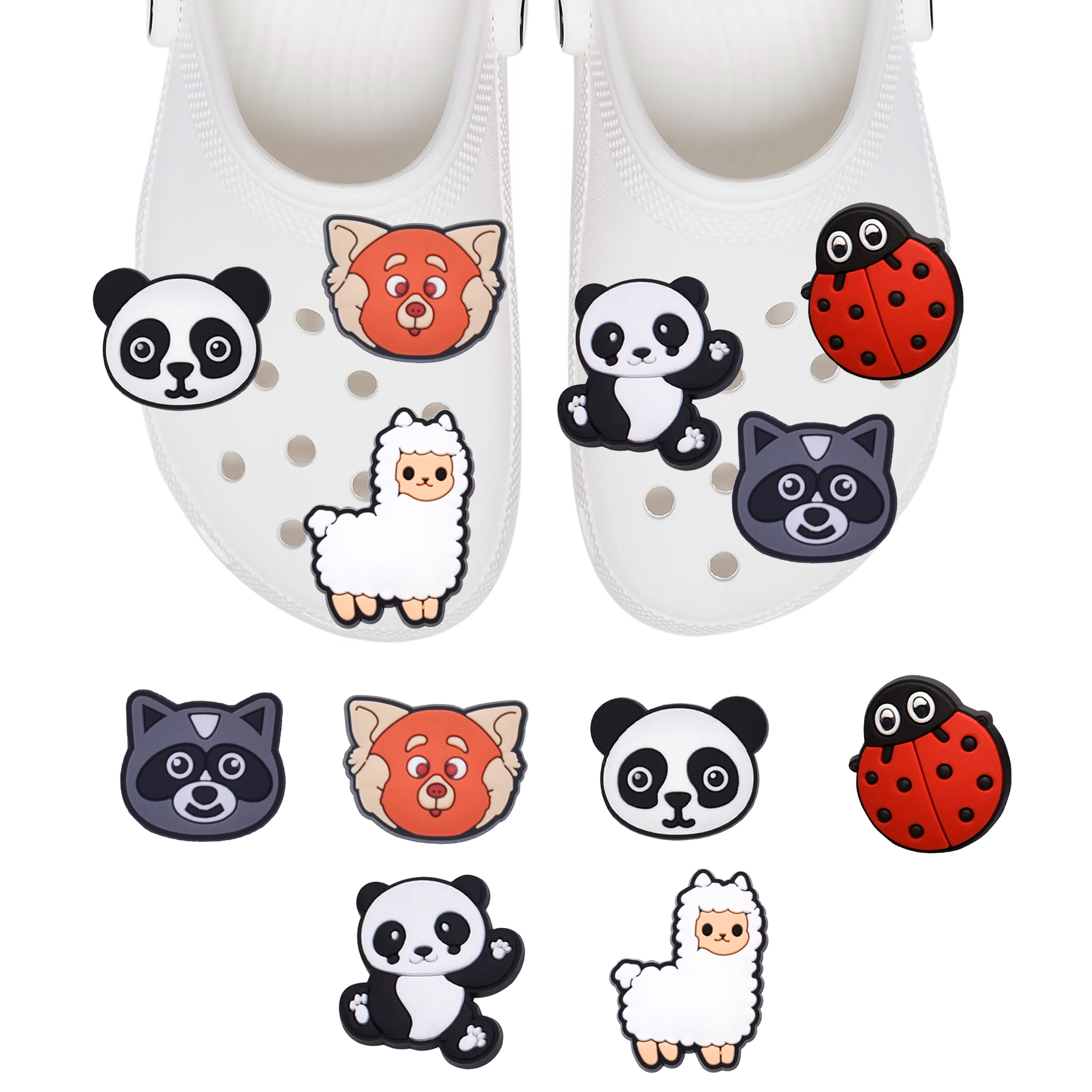 Przypinki do Crocs zwierzaki - zestaw 6 sztuk