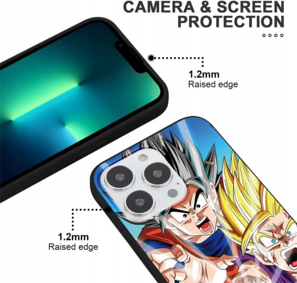 Eouine 3x Etui do Samsung Galaxy S23 Ultra Anime Dragon Ball, One Piece - obrazek 3