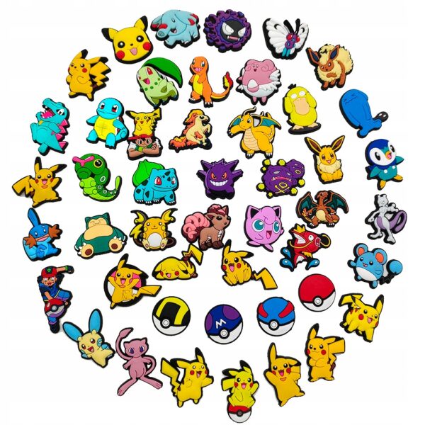 Przypinka Pokemon Ultraball do Crocs butów klapków telefonu torebki plecaki - obrazek 5