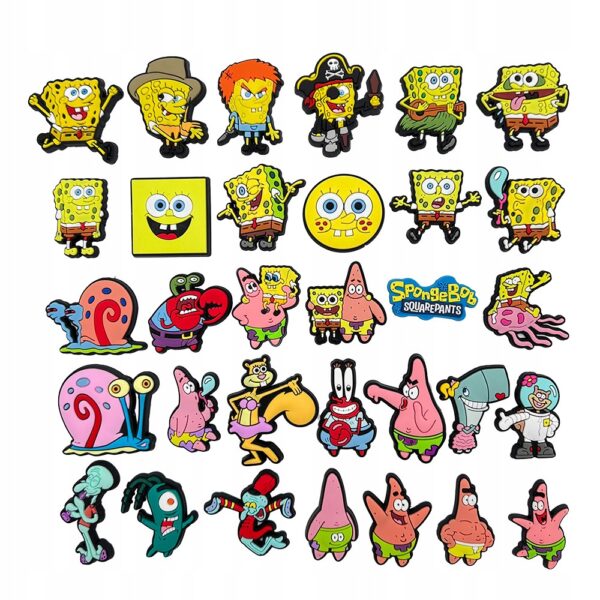 Przypinka SpongeBob do Crocs butów klapków telefonu torebki plecaki - obrazek 2