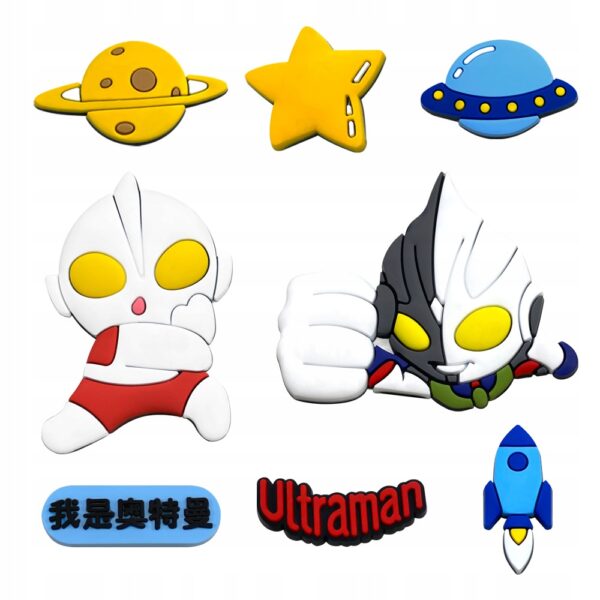 Duży Zestaw XL Przypinki Ultraman do Crocs butów klapków telefonu torebek - obrazek 2