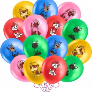 Zestaw 15 sztuk balonów Psi Patrol 30 cm Rubble Marshall Skye Chase Rocky