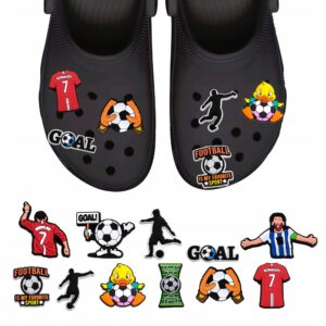 Przypinki do Crocs PIŁKA NOŻNA do butów telefonu torby zestaw 11 szt