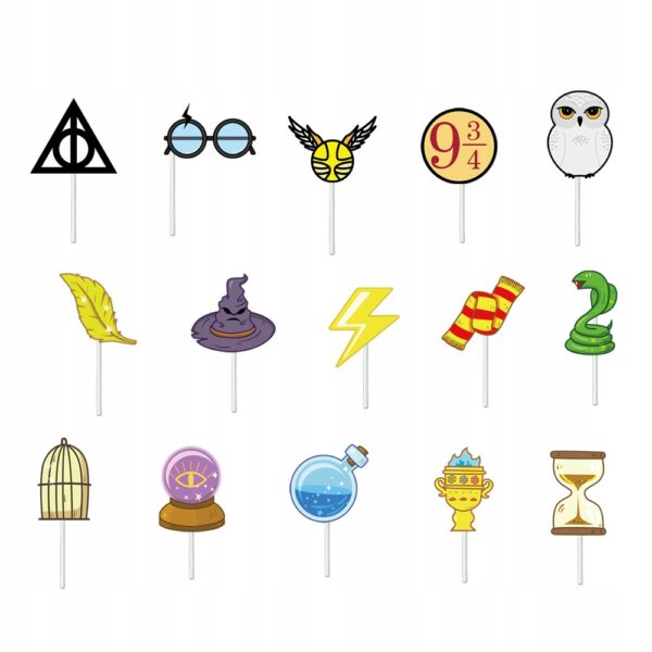 Oro Party Zestaw balonowych dekoracji urodzinowych Harry Potter + Girlanda - obrazek 5