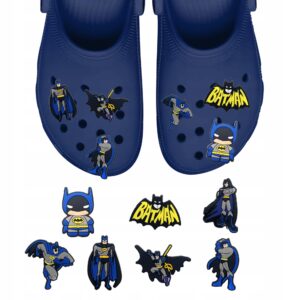Przypinki do Crocs BATMAN do butów telefonu torby zestaw 7 szt