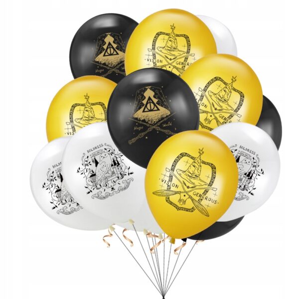 Oro Party Zestaw balonowych dekoracji urodzinowych Harry Potter + Girlanda - obrazek 8