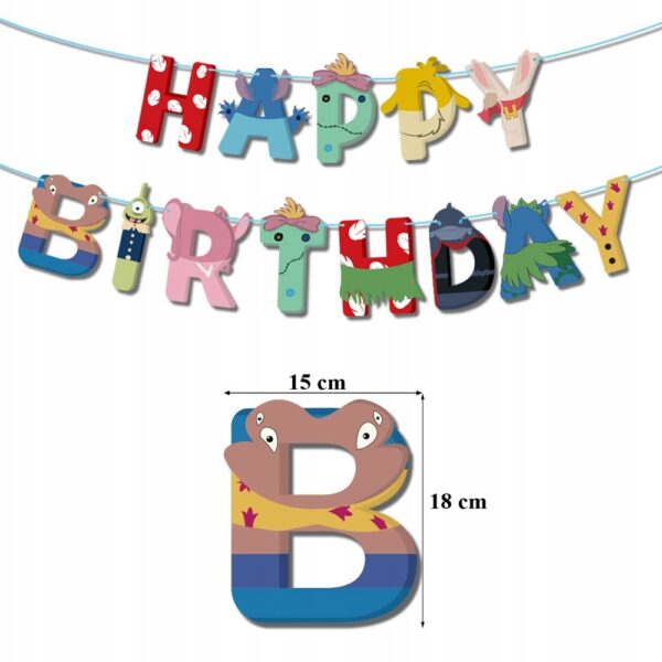 Oro Party Zestaw balonowych dekoracji urodzinowych Lilo i Stitch Stich - obrazek 5