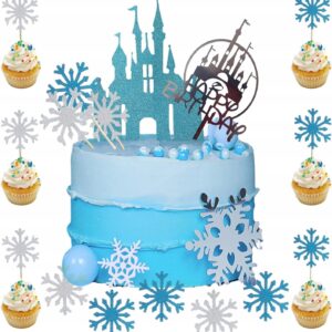 TOPPERY KRAINA LODU 2 x DUŻE TOPPER NA TORT + 38 SZT. TOPPERÓW NA BABECZKI