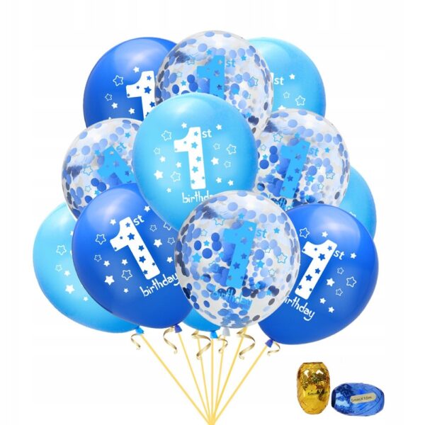Oro Party Zestaw dekoracji balonowych na Roczek Balony na 1 urodziny