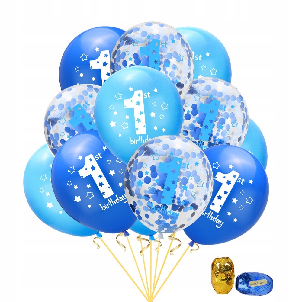 Oro Party Zestaw dekoracji balonowych na Roczek Balony na 1 urodziny