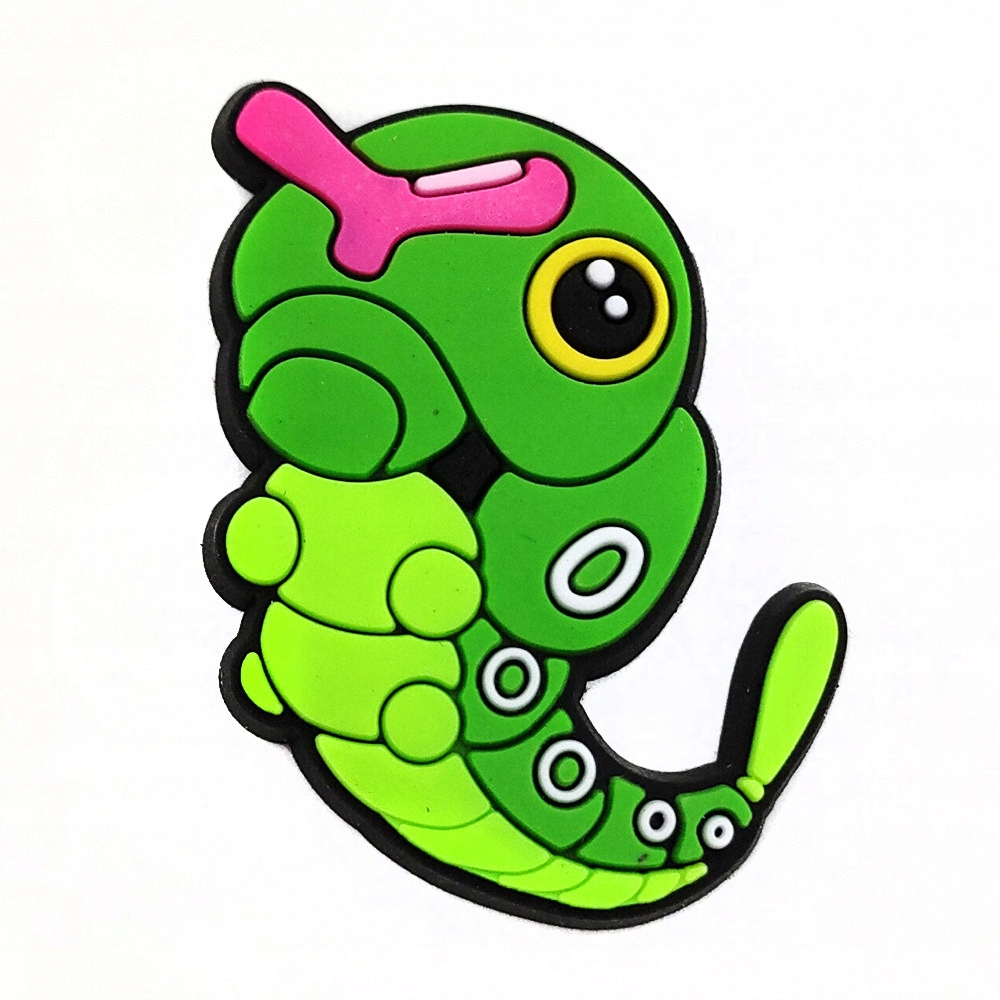 Przypinka Pokemon Caterpie do Crocs butów klapków telefonu torebki plecaki