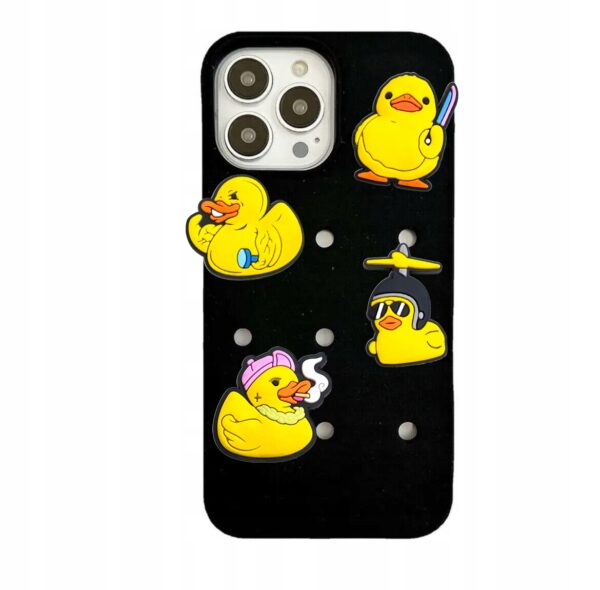 Przypinki do Crocs GUMOWE KACZKI DUCK do butów telefonu torby zestaw 10 szt - obrazek 4
