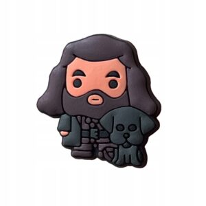 Przypinka Harry Potter Hagrid i Kieł do Crocs butów klapków telefonu torby