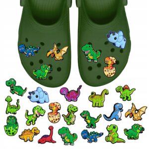 Przypinki do Crocs DINOZAURY do butów telefonu torby zestaw 19 szt
