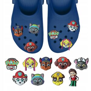 Przypinki do Crocs PSI PATROL do butów telefonu torby zestaw 9 szt