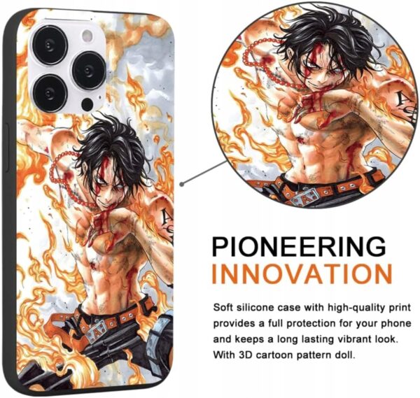 Eouine 3x Etui do Samsung Galaxy S23 Ultra Anime Dragon Ball, One Piece - obrazek 2