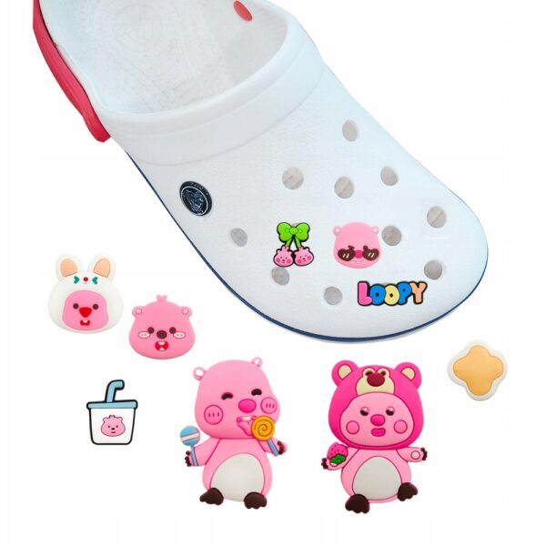 Duże XL Przypinki Loopy Zanmang do Crocs butów klapków telefonu torebek - obrazek 2