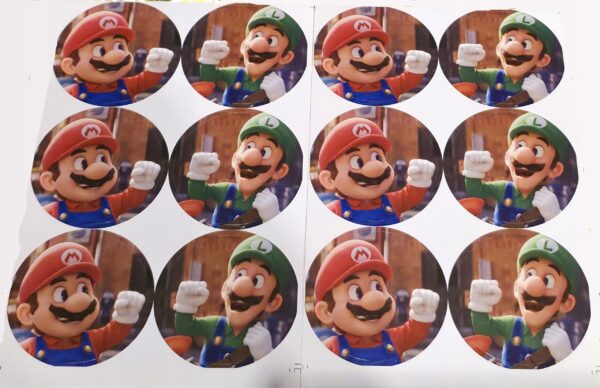 12 SZTUK ZAPROSZENIA URODZINOWE DLA DZIECI SUPER MARIO + KOPERTY + NAKLEJKI - obrazek 5