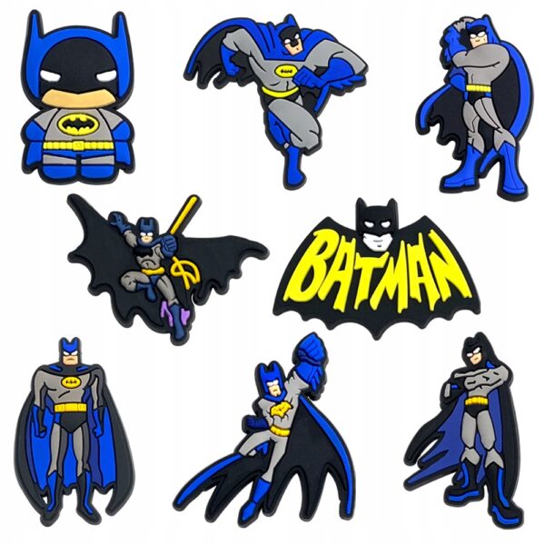 Przypinka Batman do Crocs butów klapków telefonu torby torebki plecaka - obrazek 3