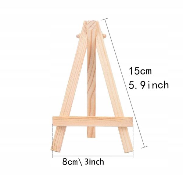 Mini sztaluga z drewna 15 cm + pędzel GRATIS! - obrazek 4