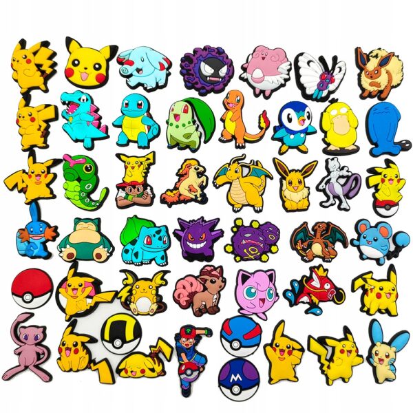 Przypinka Pokemon Pikachu do Crocs butów klapków telefonu torebki plecaki - obrazek 2