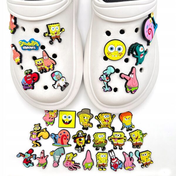 Przypinka SpongeBob do Crocs butów klapków telefonu torebki plecaki - obrazek 3