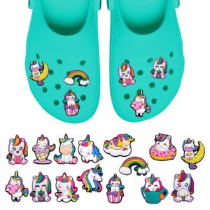 Przypinki do Crocs UNICORN JEDNOROŻEC do butów telefonu torby zestaw 15 szt