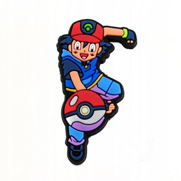 Przypinka Pokemon Ash Ketchum do Crocs butów klapków telefonu torebki