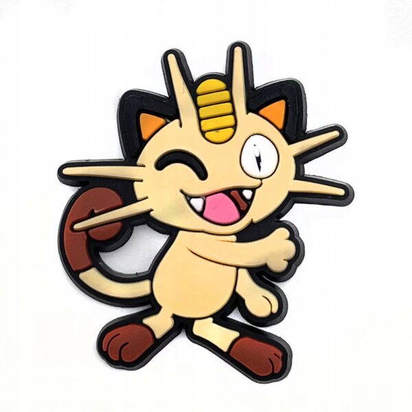 Przypinka Pokemon Meowth do Crocs butów klapków telefonu torebki plecaki