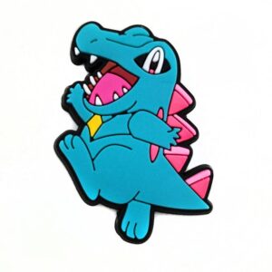 Przypinka Pokemon Totodile do Crocs butów klapków telefonu torebki plecaki