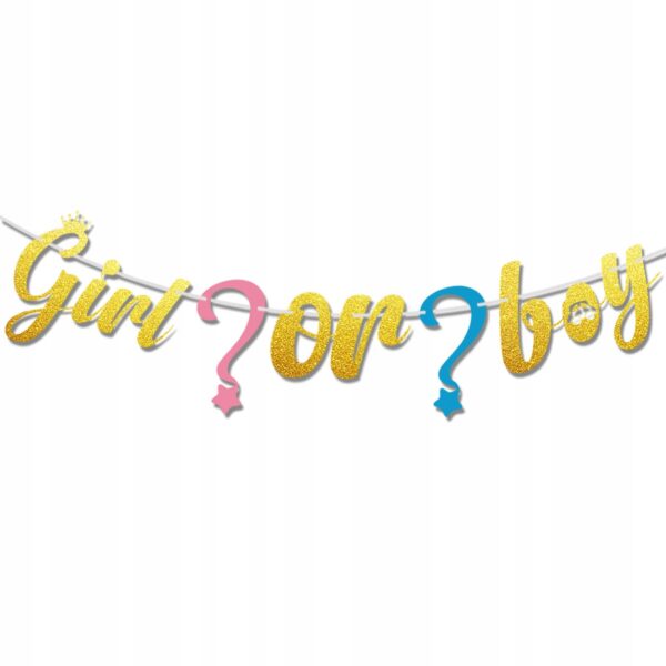 Oro Party Balonowa dekoracja na Baby Shower Chłopak czy Dziewczyna konfetti - obrazek 5