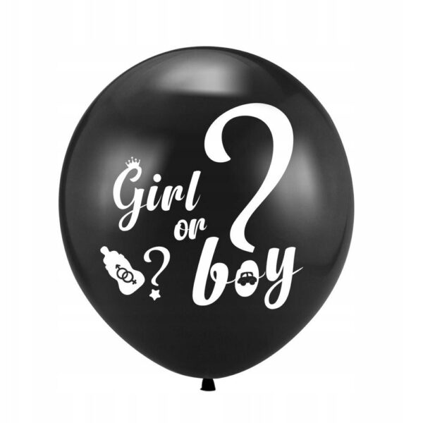 Oro Party Balonowa dekoracja na Baby Shower Chłopak czy Dziewczyna konfetti - obrazek 4