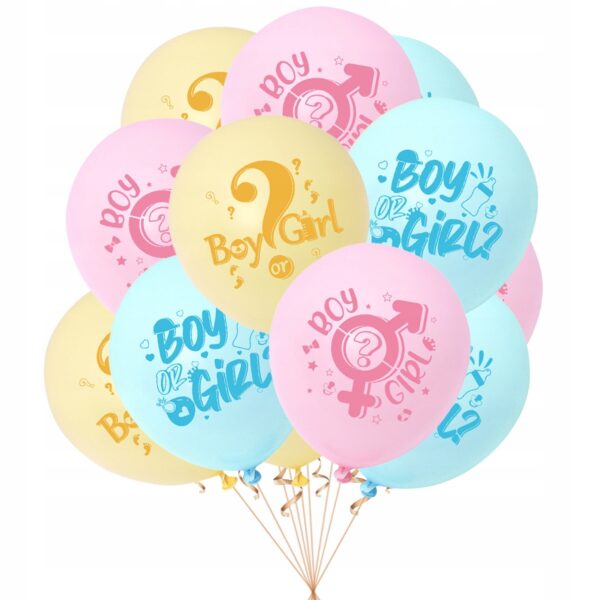 Oro Party Zestaw dekoracji balonowych na Baby Shower Boy or Girl + Girlanda - obrazek 8
