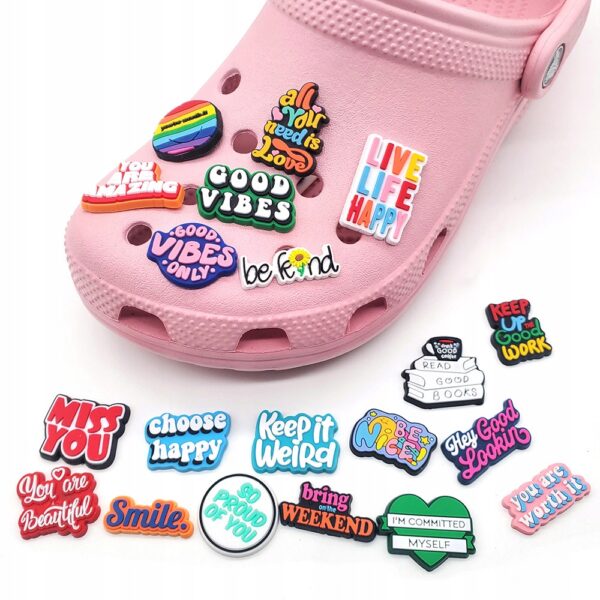 Przypinka LGBT+ Pride do Crocs butów klapków telefonu torby torebki plecaka - obrazek 3