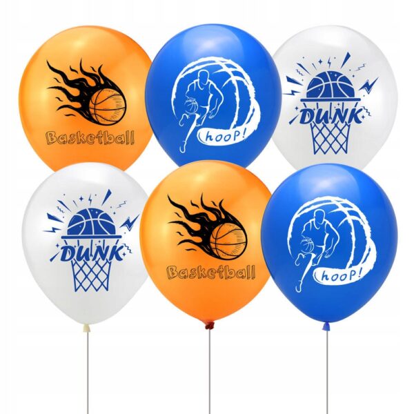 Oro Party Zestaw dekoracji balonowych Koszykówka 15 szt balonów Basketball - obrazek 3