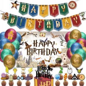 Oro Party Zestaw XL balonowych dekoracji urodzinowych Harry Potter + Baner