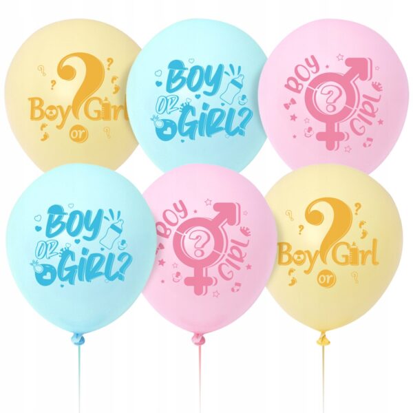 Oro Party Zestaw dekoracji balonowych na Baby Shower Boy or Girl + Girlanda - obrazek 5