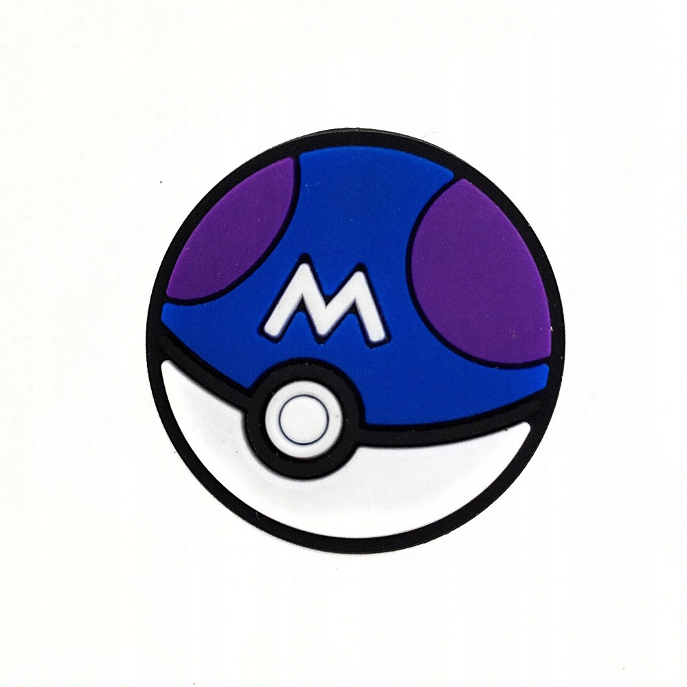 Przypinka Pokemon MasterBall do Crocs butów klapków telefonu torebki plecak