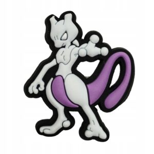 Przypinka Pokemon Mewtwo do Crocs butów klapków telefonu torebki plecaki