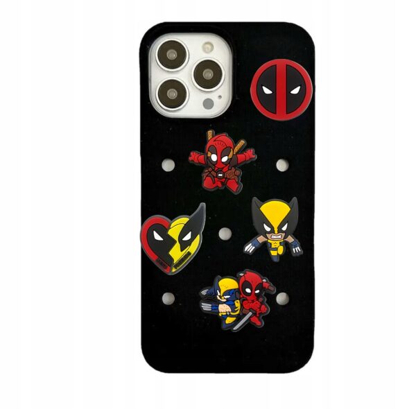 Przypinki do Crocs DEADPOOL WOLVERINE do butów telefonu torby zestaw 18 szt - obrazek 4