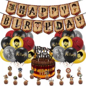 Oro Party Zestaw balonowych dekoracji urodzinowych Harry Potter + Girlanda